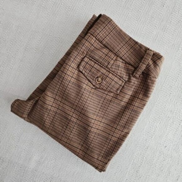 Urban Outfitters Jamie Flare Trouser Pant Size 6 Mid Rise Pockets Dark Academia - Picture 9 of 16